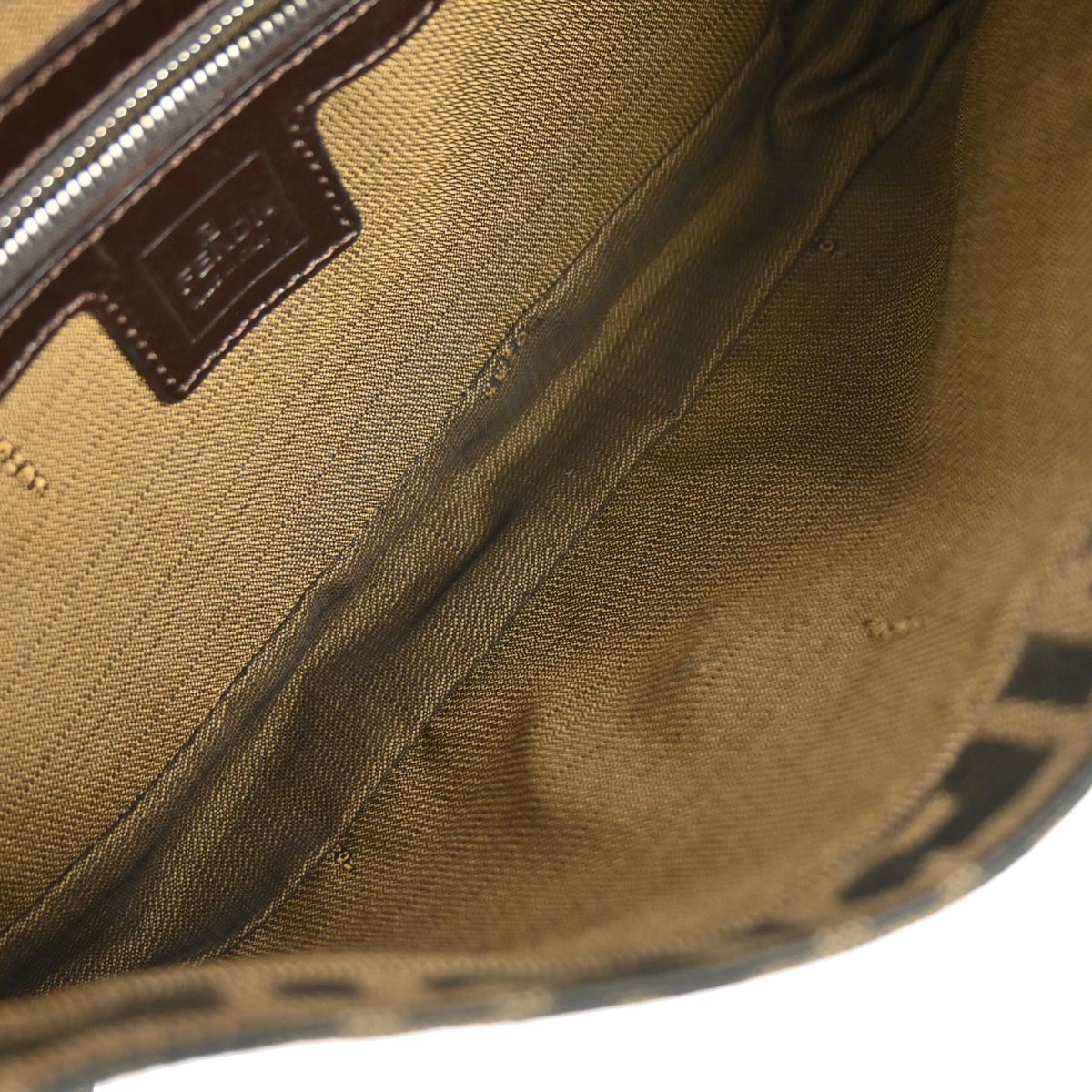 Fendi Brown Zucca Baguette Handbag