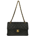 Chanel Black Lambskin Double Sided Flap Shoulder Bag
