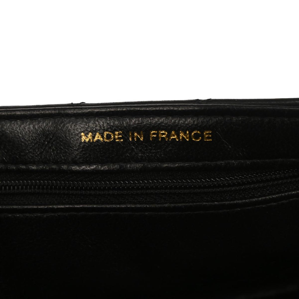 Chanel Black Lambskin Double Sided Flap Shoulder Bag