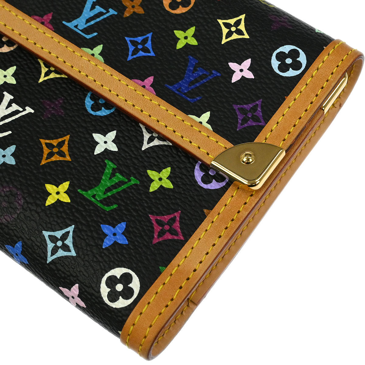 Louis Vuitton 2003 Multicolor Porte Tresor International Wallet M92658