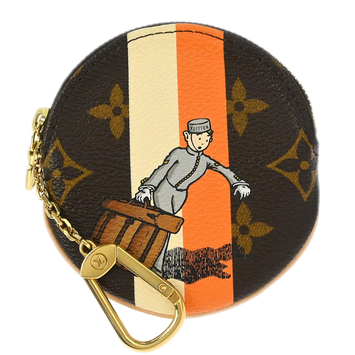 Louis Vuitton 2006 Monogram Groom Porte Monnaie Rond Coin Wallet M60037