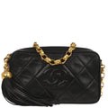 Chanel 1991-1994 Black Lambskin Camera Bag
