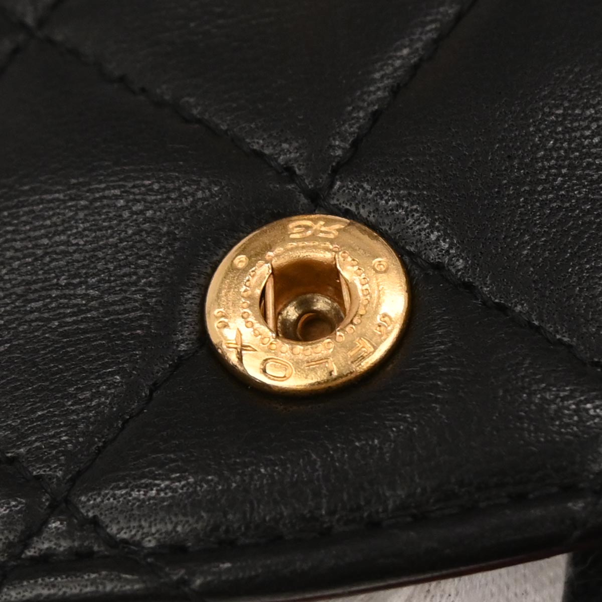 Chanel 1994-1996 Black Lambskin Small Classic Double Flap Shoulder Bag