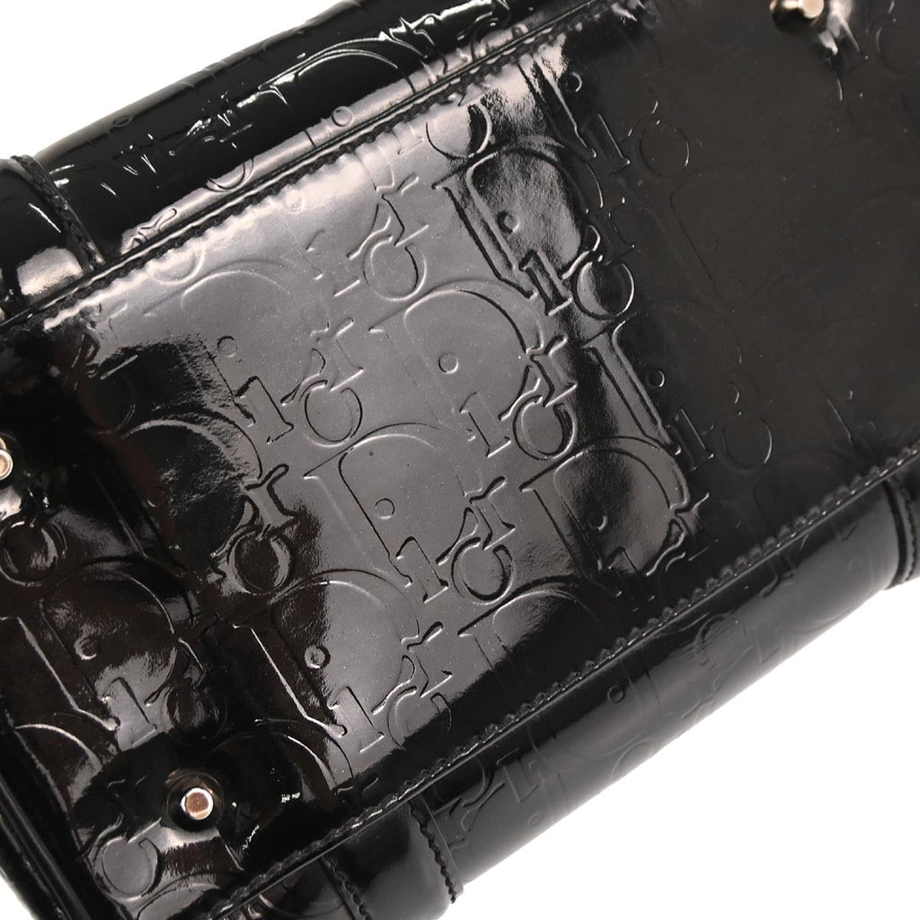 Christian Dior Black Patent leather Trotter Handbag