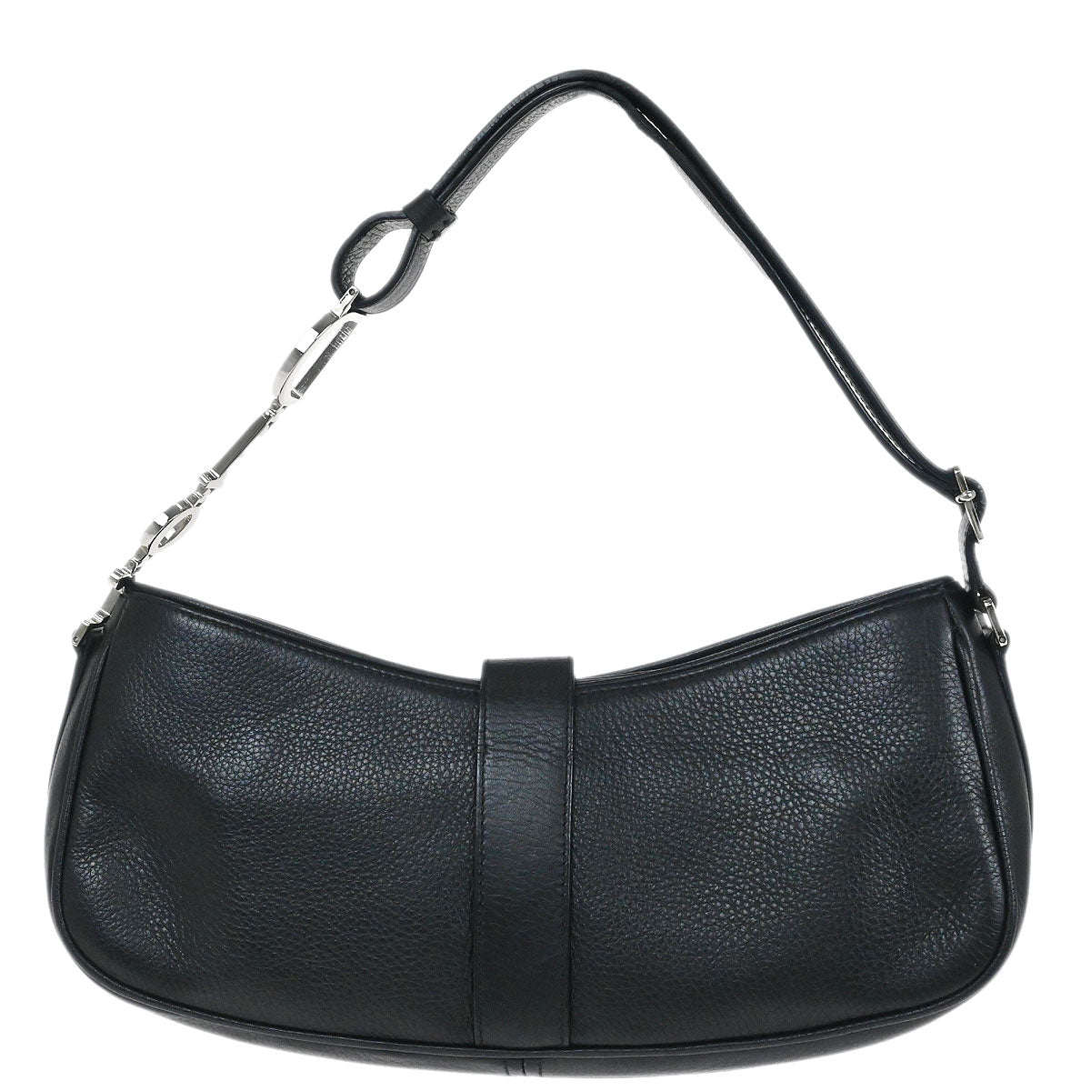 Christian Dior 2004 Black Leather Handbag