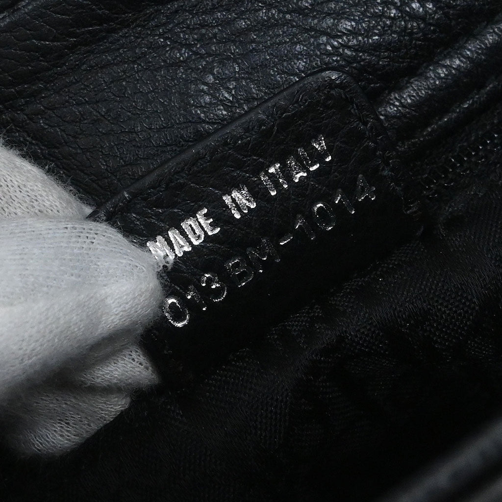 Christian Dior 2004 Black Leather Handbag