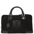Loewe Black Suede Amazona 36 Handbag
