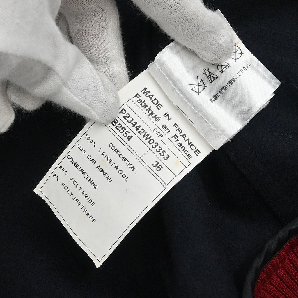 Chanel 2004 Sport Line Spring Letterman Bomber Jacket Navy #36