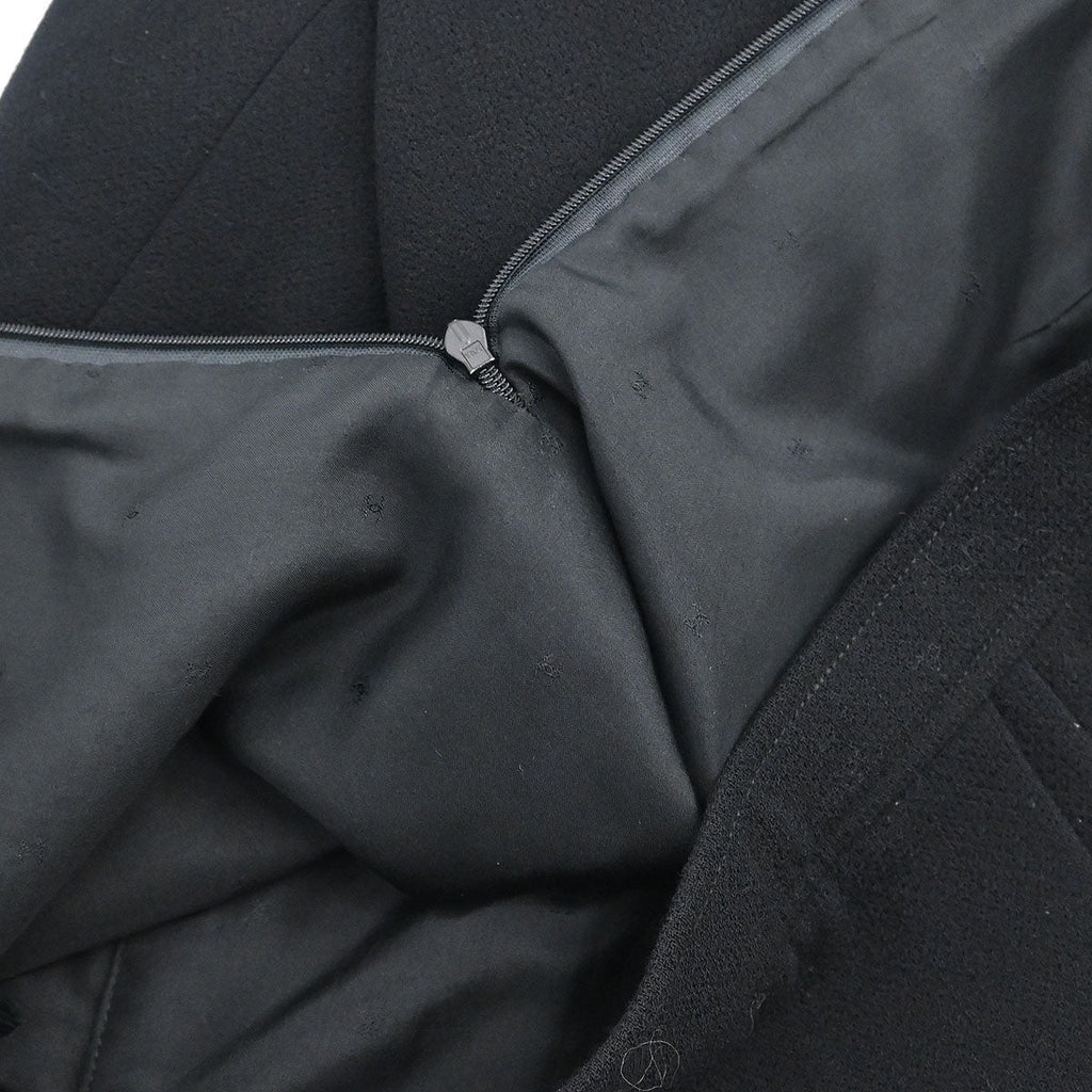 Chanel Setup Suit Jacket Skirt Black #38