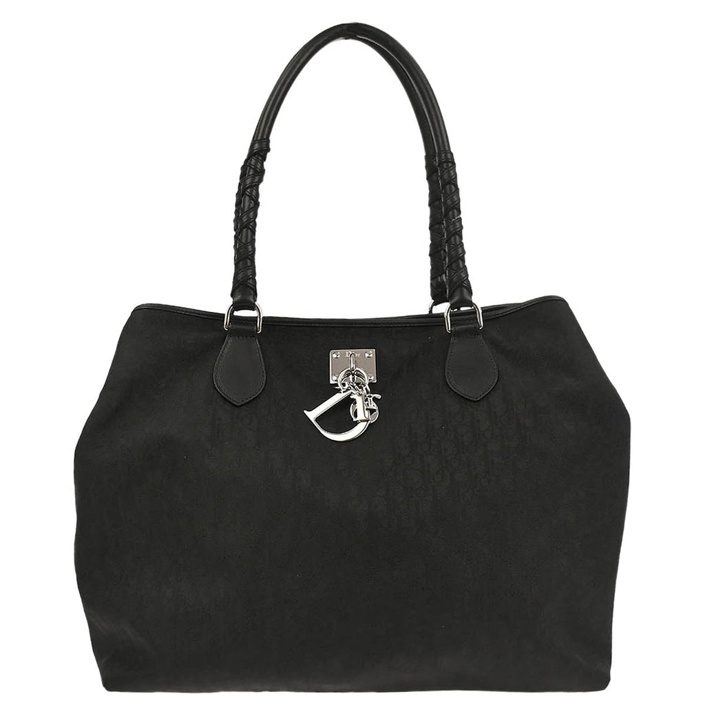 Christian Dior Black Nylon Trotter Lovely Tote Handbag
