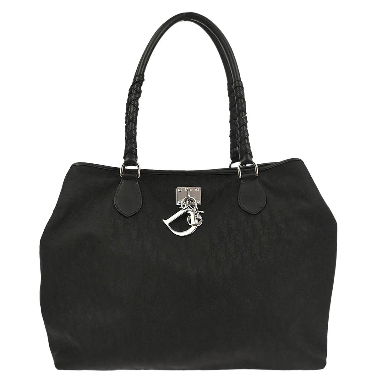 Christian Dior Black Nylon Trotter Lovely Tote Handbag