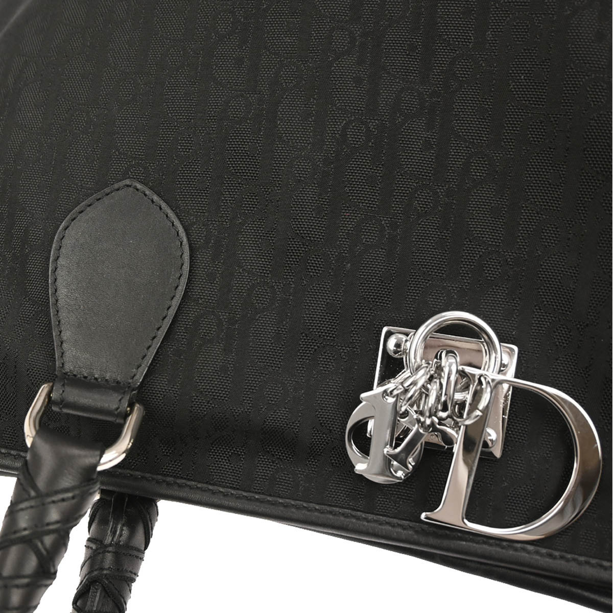 Christian Dior Black Nylon Trotter Lovely Tote Handbag