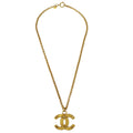 Chanel Gold CC Chain Pendant Necklace 29