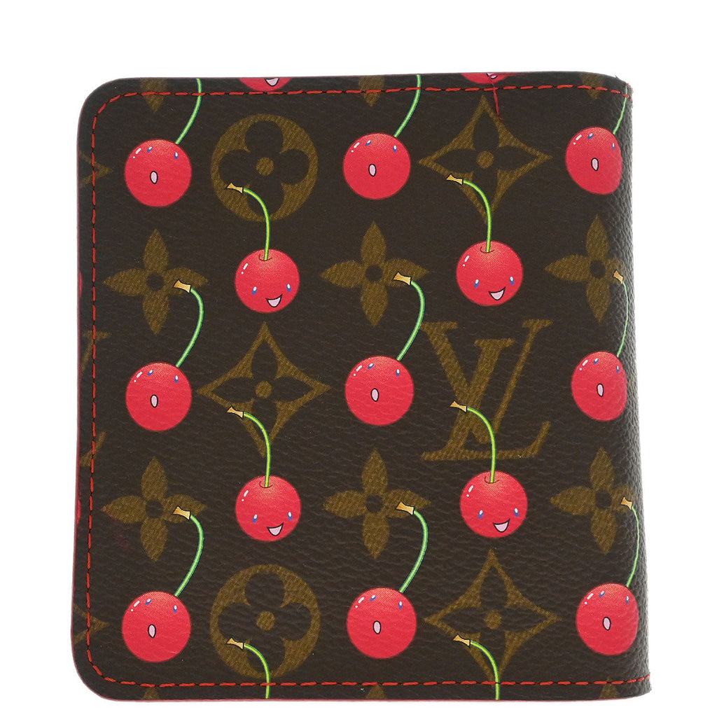 Louis Vuitton 2005 Monogram Cherry Compact Zip Wallet M95005
