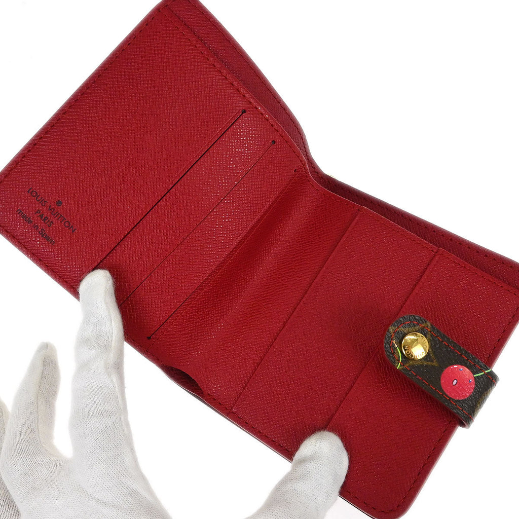 Louis Vuitton 2005 Monogram Cherry Compact Zip Wallet M95005