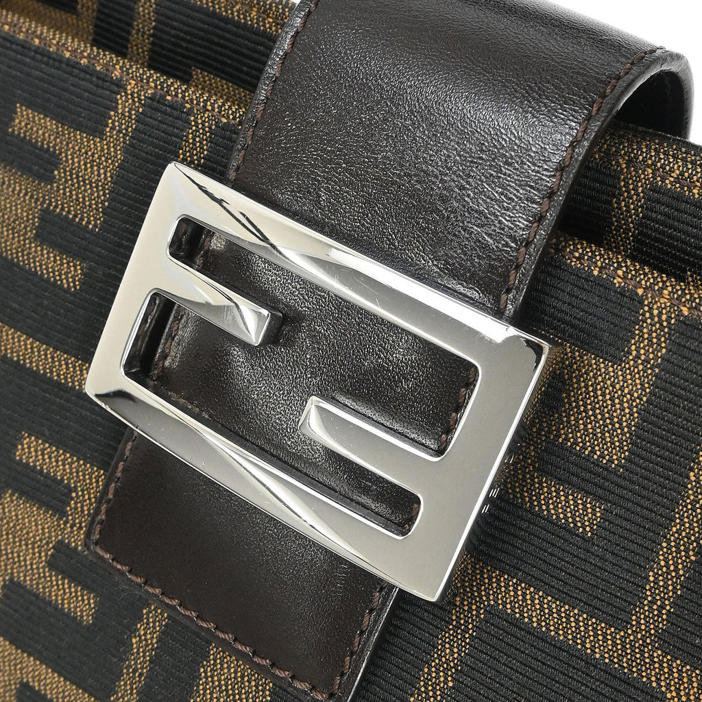 Fendi Brown Canvas Zucca Handbag