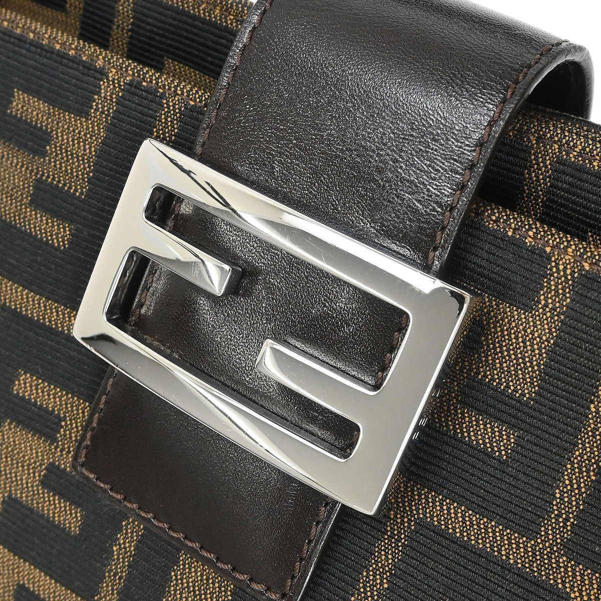 Fendi Brown Canvas Zucca Handbag