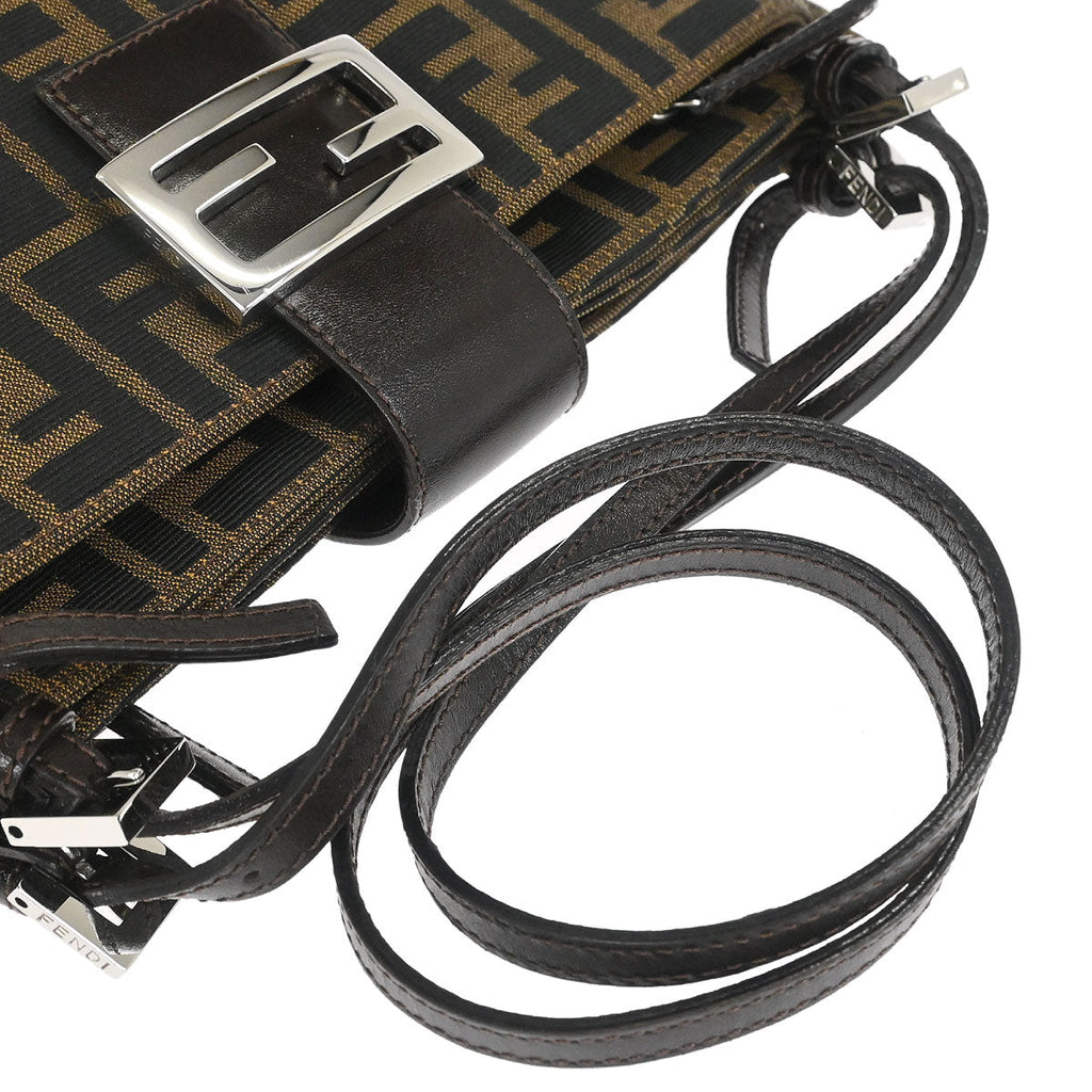 Fendi Brown Canvas Zucca Handbag