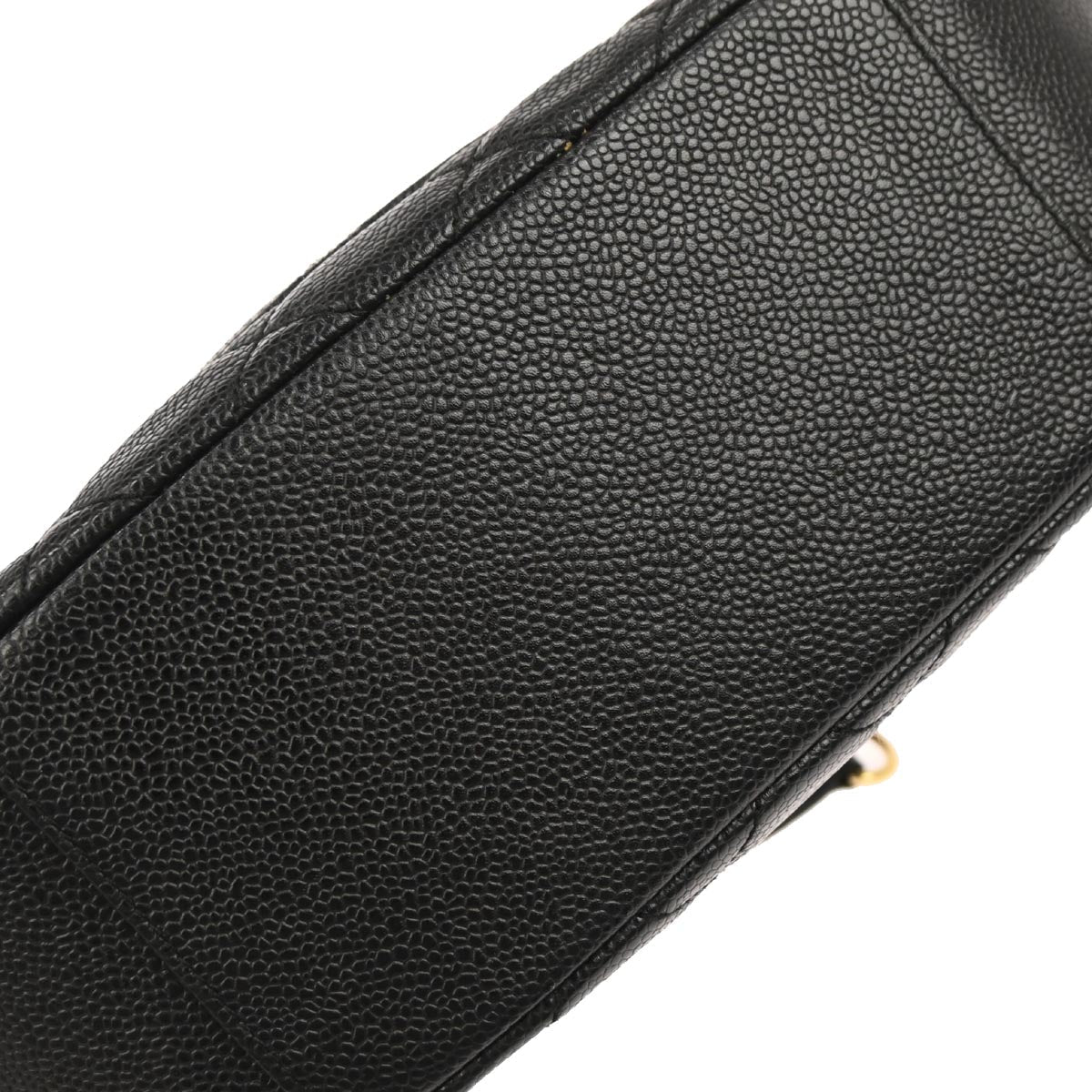 Chanel 2003-2004 Black Caviar Skin Hobo Bag