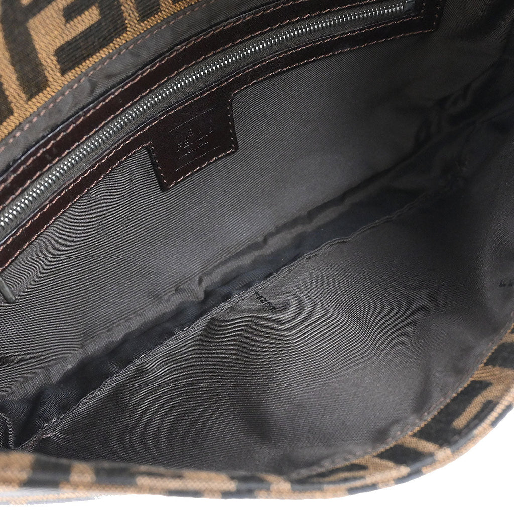 Fendi Brown Zucca Baguette Handbag