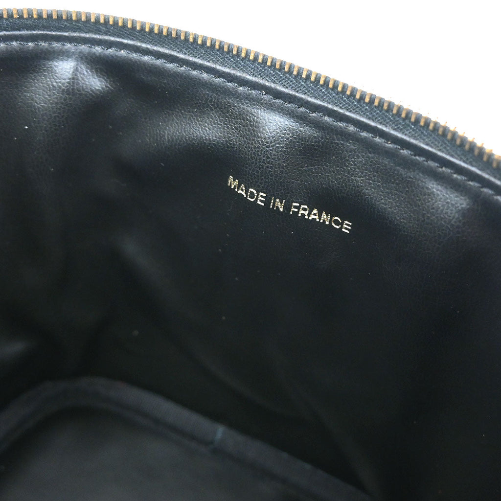 Chanel 2002-2003 Black Caviar Skin Timeless Vanity Handbag