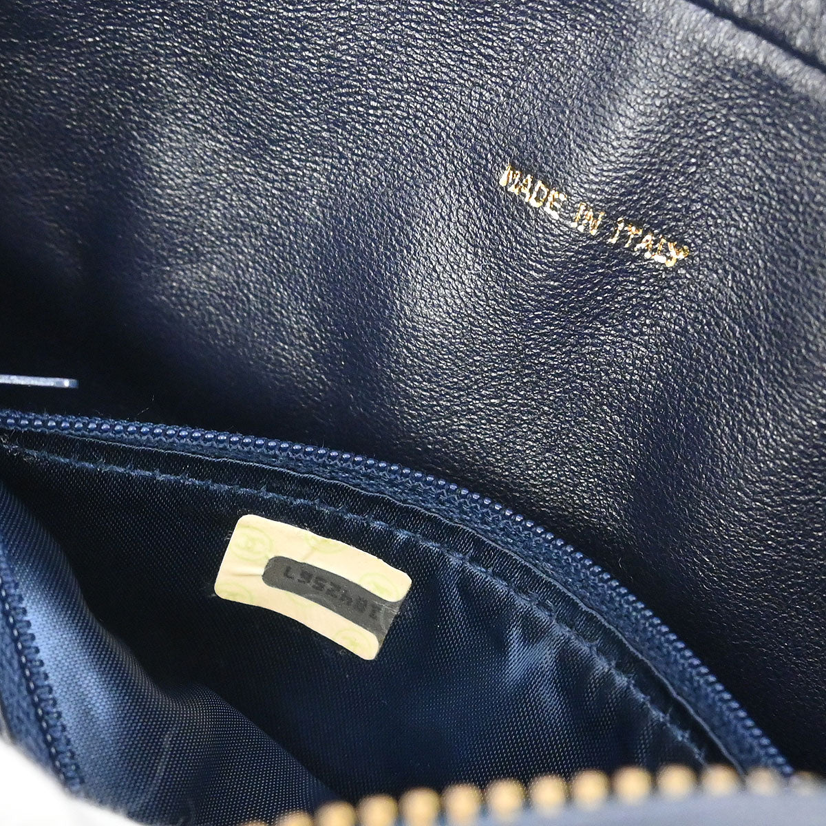 Chanel 1989-1991 Navy Lambskin Small Camera Bag