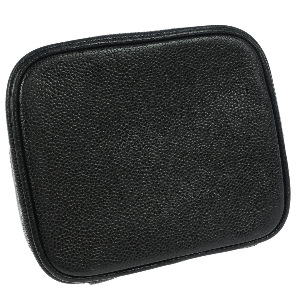 Chanel Black Caviar Skin Timeless Vanity Handbag