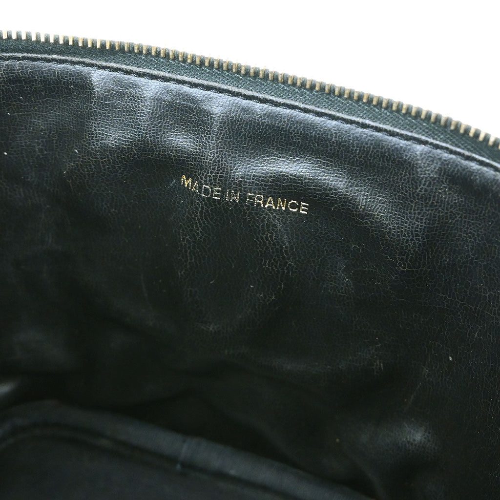 Chanel Black Caviar Skin Timeless Vanity Handbag