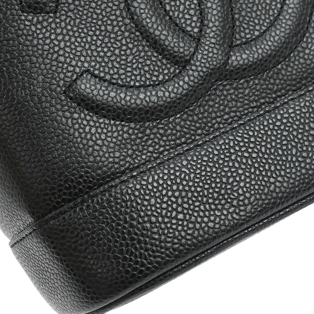 Chanel Black Caviar Skin Timeless Vanity Handbag