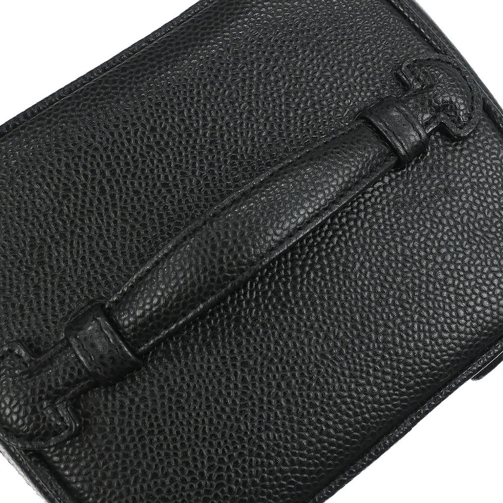 Chanel Black Caviar Skin Timeless Vanity Handbag