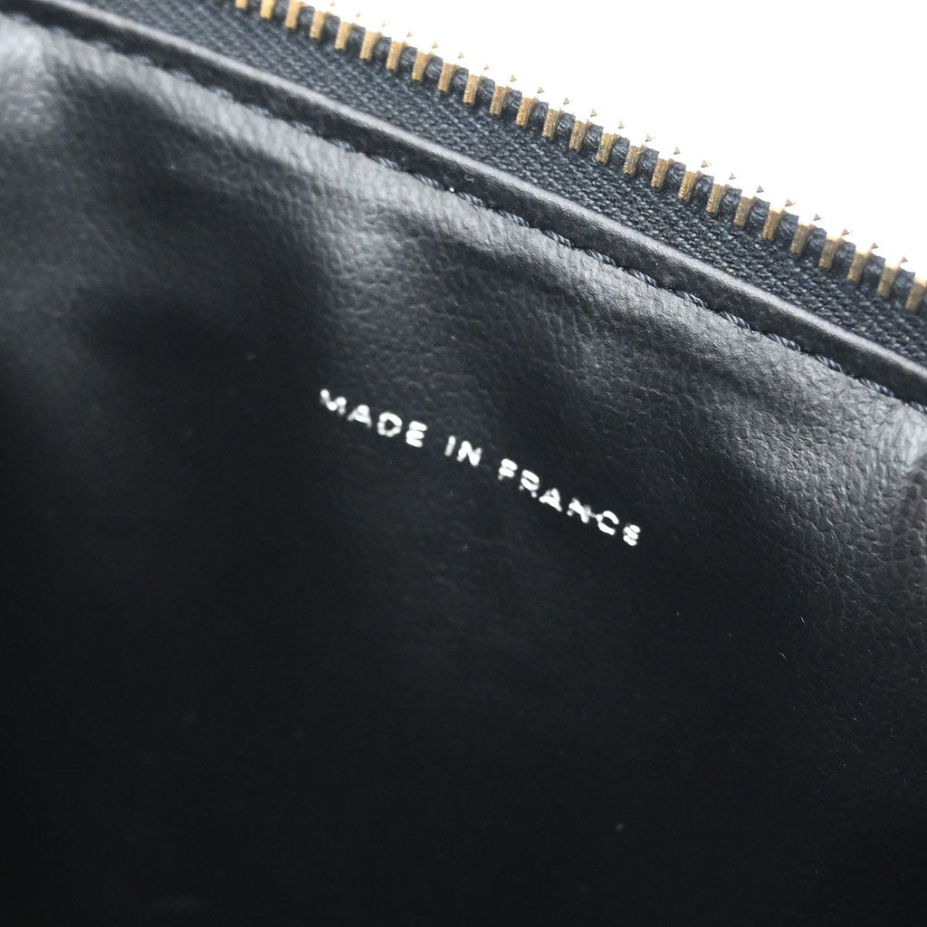 Chanel Black Caviar Skin Timeless Vanity Handbag
