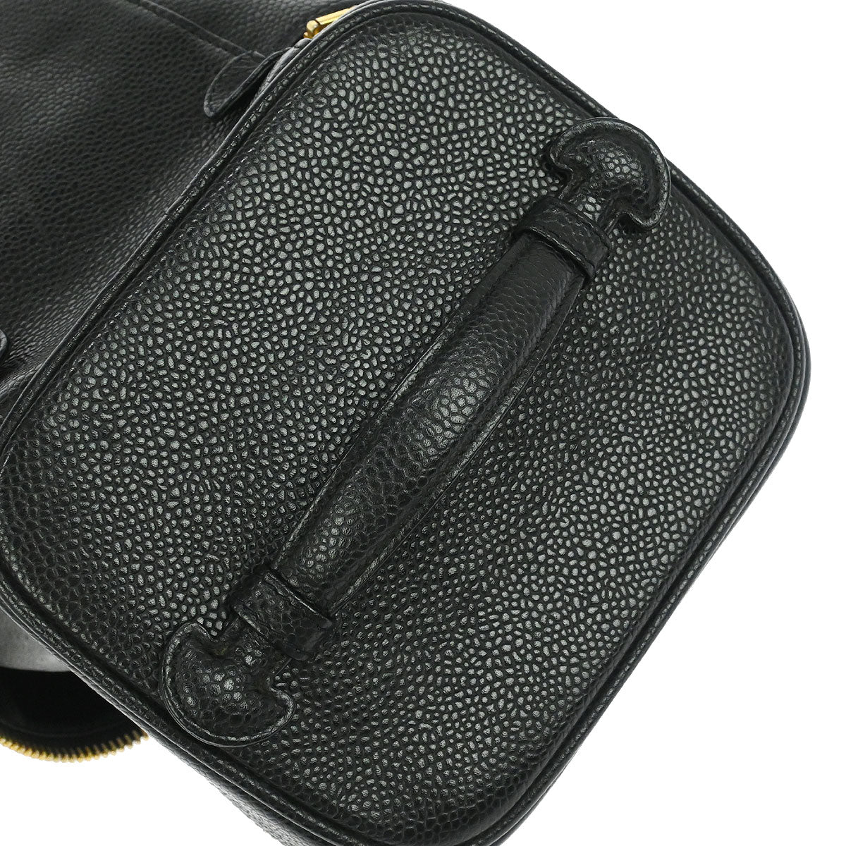 Chanel 1997-1999 Black Caviar Skin Timeless Vanity Handbag
