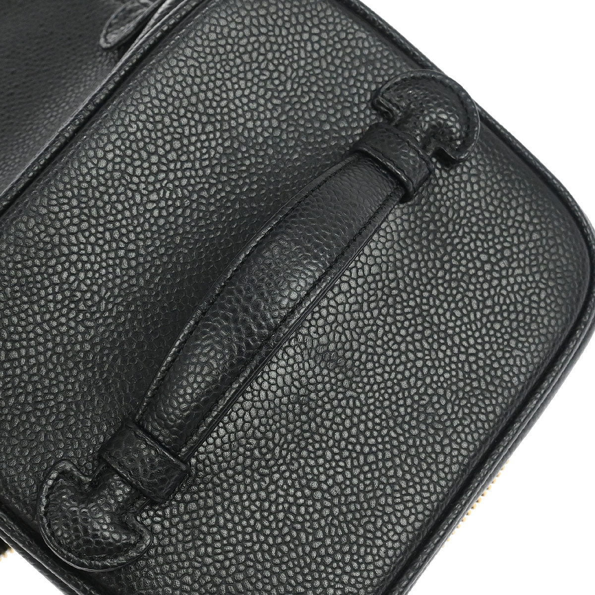 Chanel 2002-2003 Black Caviar Skin Timeless Vanity Handbag