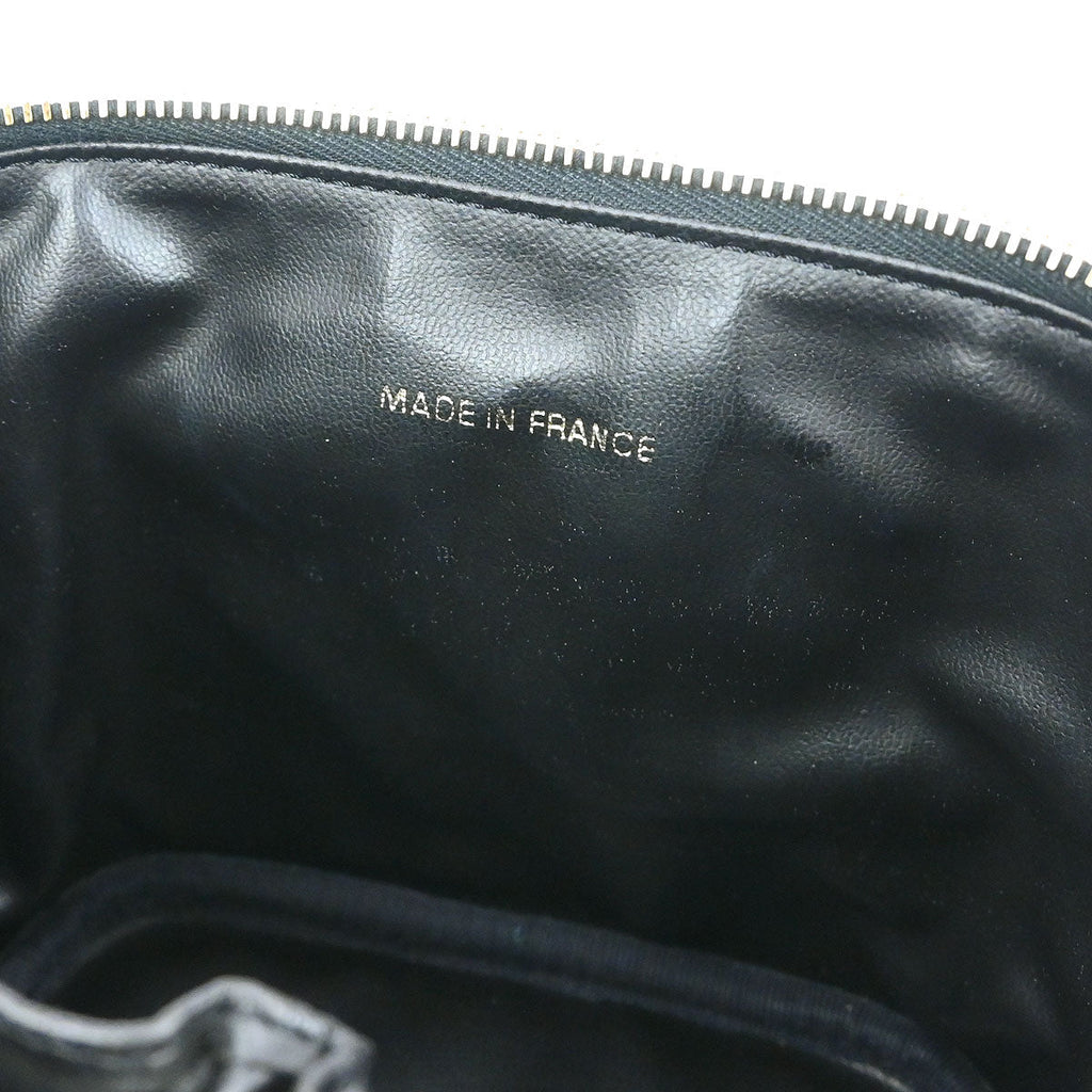 Chanel 2002-2003 Black Caviar Skin Timeless Vanity Handbag