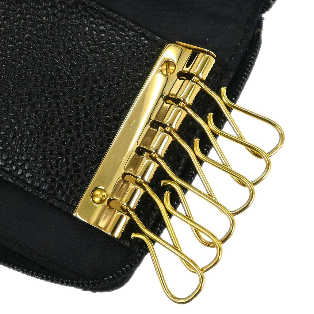 Chanel Key Case Black Caviar Skin Small Good