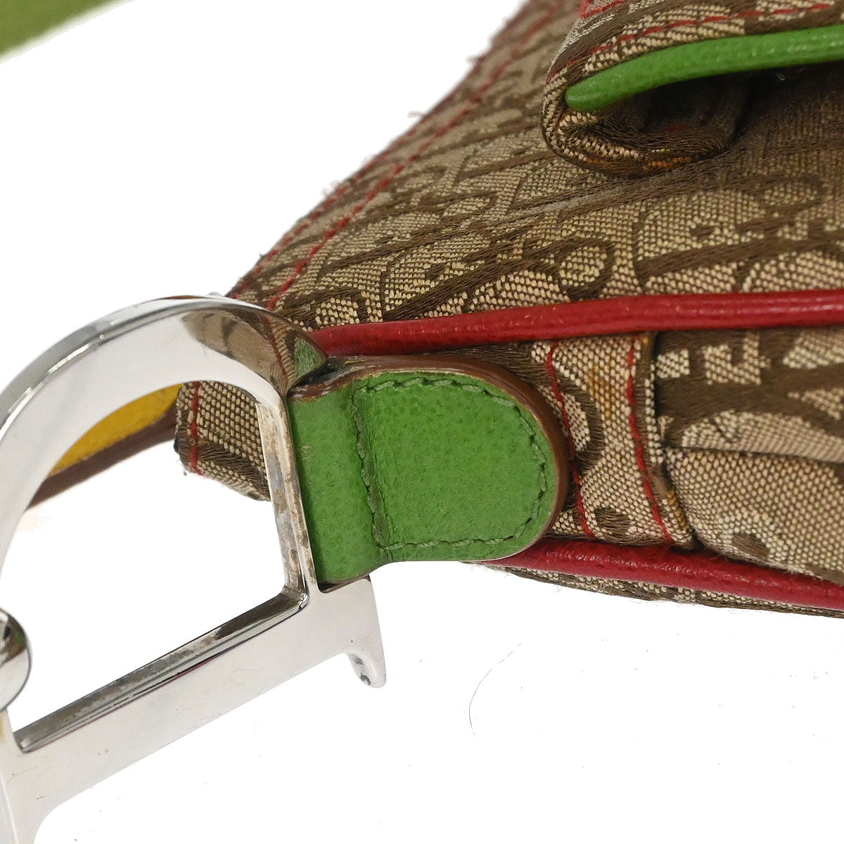 Christian Dior Rasta-Color Trotter Saddle Shoulder Bag