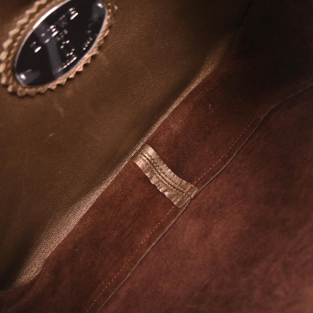 Loewe Brown Sheepskin Flamenco Shoulder Bag