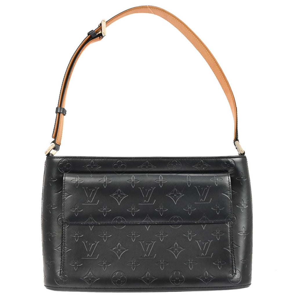 Louis Vuitton 2002 Blue Monogram Mat Alston Shoulder Bag M55125