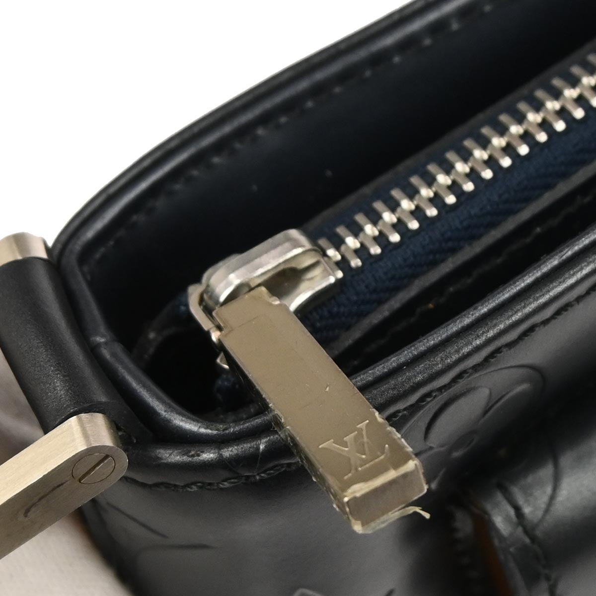 Louis Vuitton 2002 Blue Monogram Mat Alston Shoulder Bag M55125