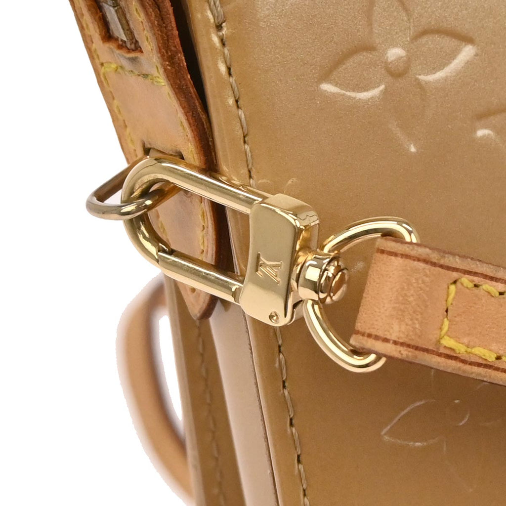 Louis Vuitton 2005 Beige Monogram Vernis Motte Shoulder Bag M91136
