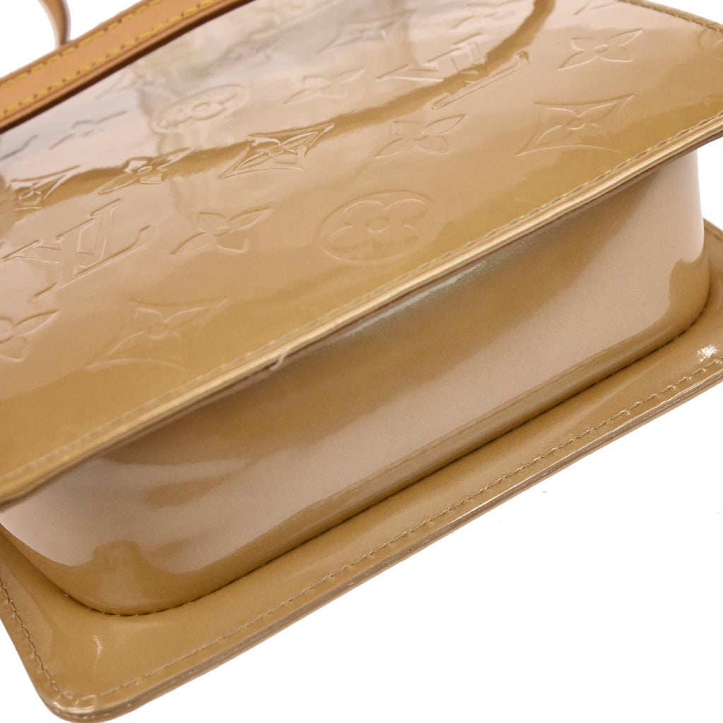 Louis Vuitton 2005 Beige Monogram Vernis Motte Shoulder Bag M91136