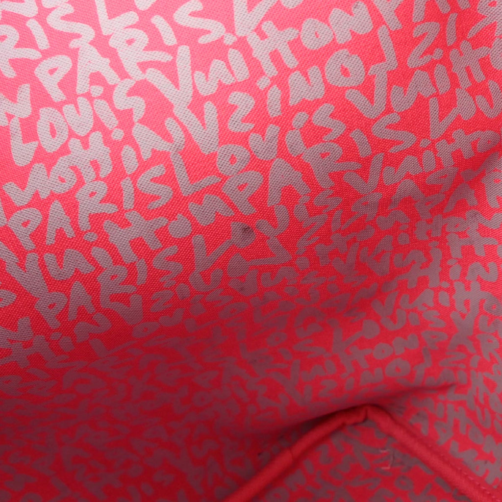 Louis Vuitton 2009 Pink Monogram Graffiti Neverfull GM Tote Bag M93701