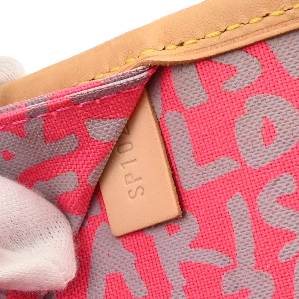 Louis Vuitton 2009 Pink Monogram Graffiti Neverfull GM Tote Bag M93701