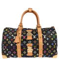 Louis Vuitton 2003 Black Monogram Multicolor Speedy 45 Handbag M92640