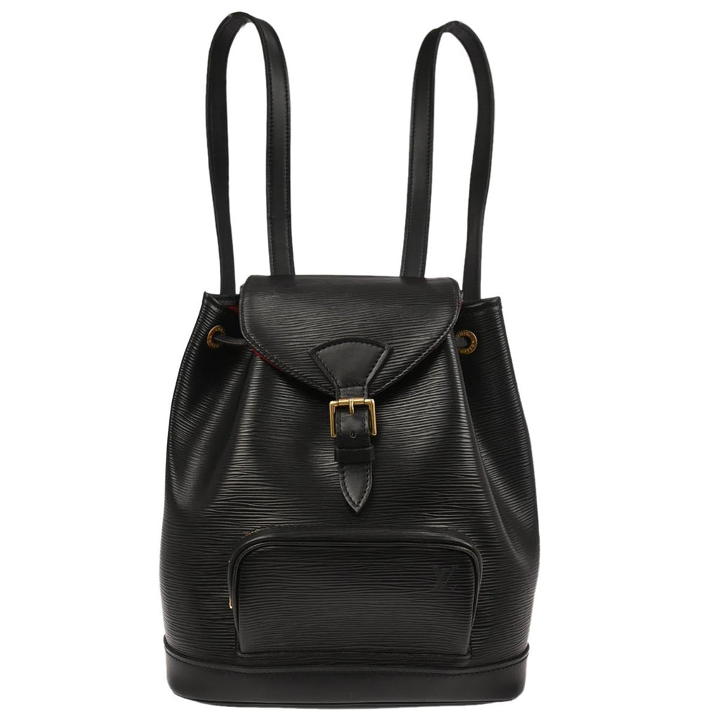 Louis Vuitton Black Epi Montsouris MM Monaco Limited Backpack