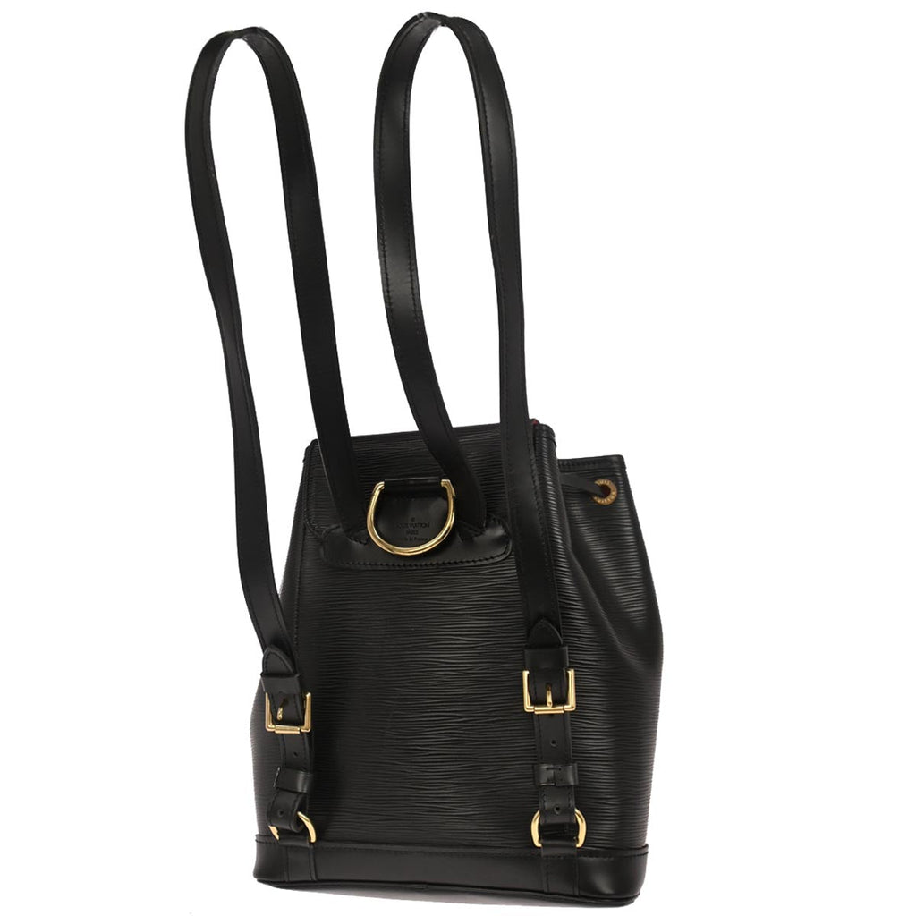 Louis Vuitton Black Epi Montsouris MM Monaco Limited Backpack