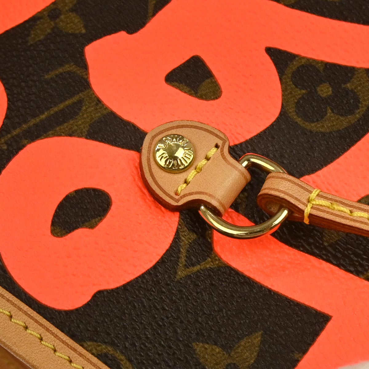Louis Vuitton 2009 Orange Monogram Neverfull GM Tote Bag M93702