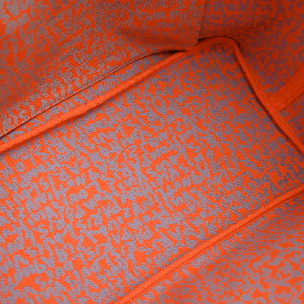 Louis Vuitton 2009 Orange Monogram Neverfull GM Tote Bag M93702