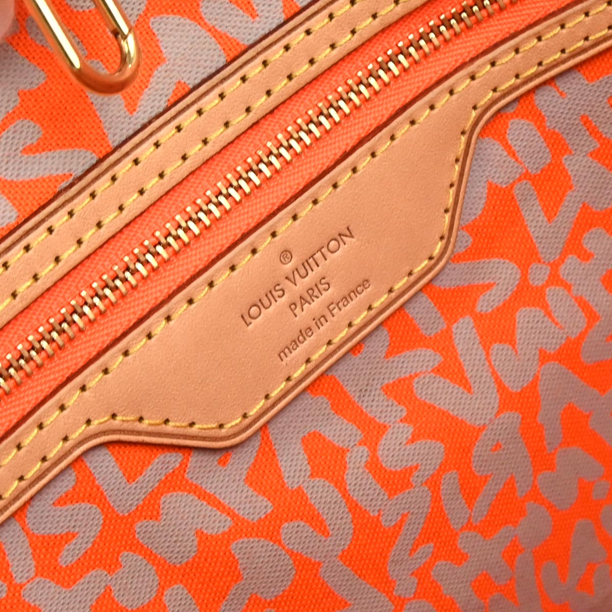 Louis Vuitton 2009 Orange Monogram Neverfull GM Tote Bag M93702