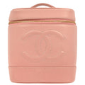 Chanel 2003-2004 Pink Caviar Skin Timeless Vanity Handbag